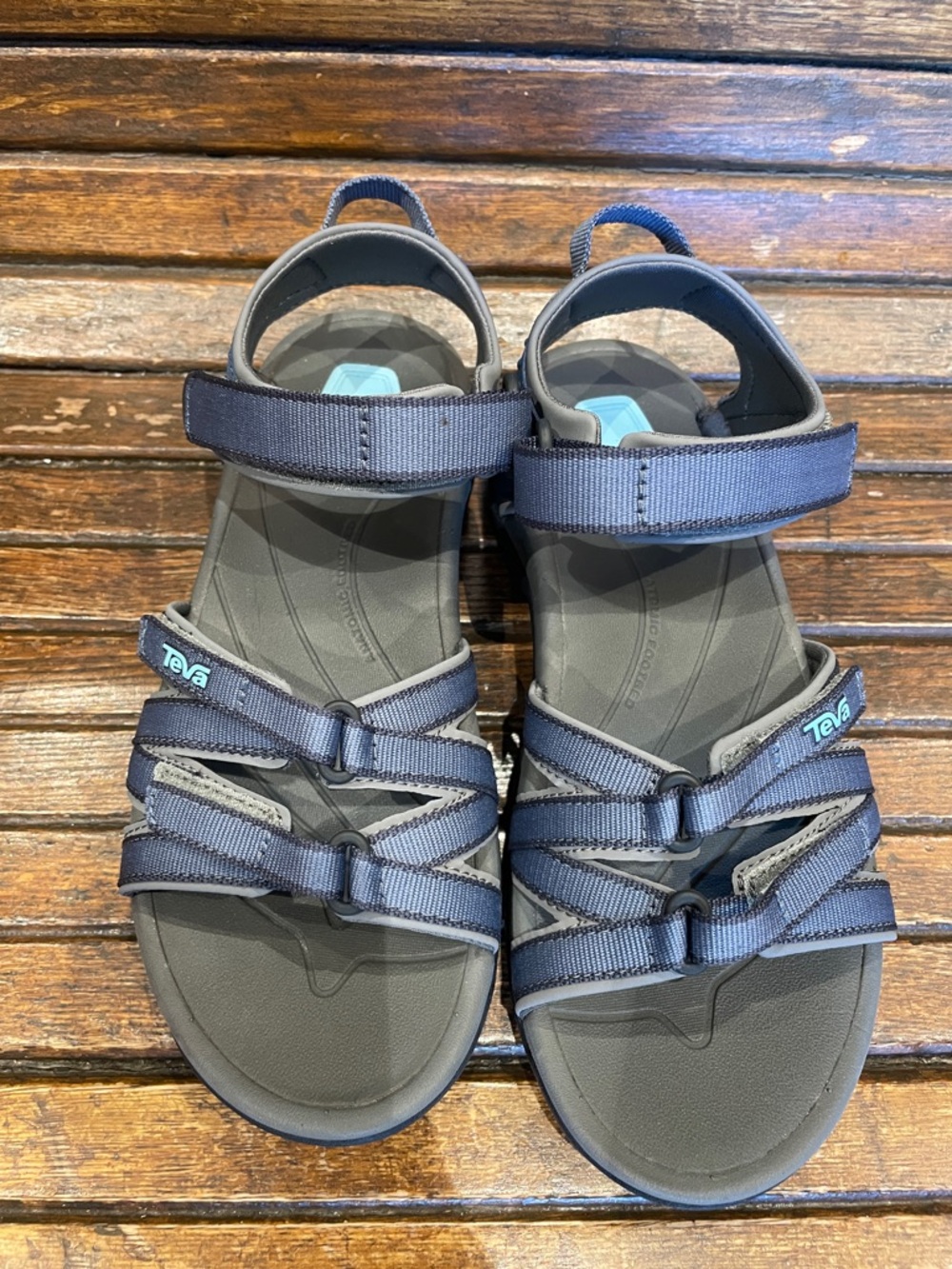 Teva Tirra Navy and Gray Outdoor Strappy Sandals
